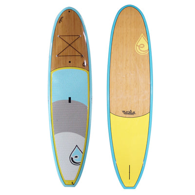 yellow paddleboard, paddleboard, sup, evolve paddle boards, all around SUP